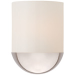 Crescent Wall Sconce - Polished Nickel / White