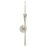 Aiden Bare Tail Wall Sconce - Polished Nickel