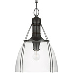 Prestwick Pendant - Bronze / Clear