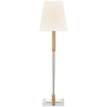 Reagan Buffet Table Lamp - Antique-Burnished Brass / Linen