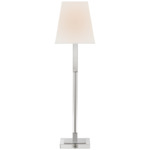 Reagan Buffet Table Lamp - Polished Nickel / Linen