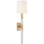 Reagan Wall Sconce - Antique-Burnished Brass / Linen