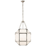 Morris Pendant - Polished Nickel / White