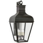 Fremont Outdoor Wall Light - French Rust / Clear