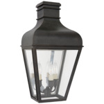 Fremont Outdoor 3/4 Wall Light - French Rust / Clear