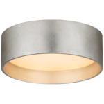 Shaw Solitaire Ceiling Light - Burnished Silver Leaf / White
