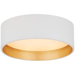 Shaw Solitaire Ceiling Light - Matte White / White