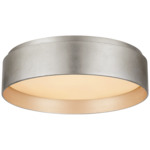 Shaw Ceiling Light - Burnished Silver Leaf / White