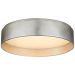 Shaw Ceiling Light - Burnished Silver Leaf / White