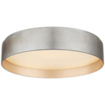 Shaw Ceiling Light - Burnished Silver Leaf / White