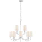 Reagan Chandelier - Polished Nickel