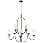 Flemish Chandelier - Aged Iron / Linen