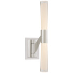 Brenta Articulating Wall Sconce - Polished Nickel / White