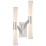 Brenta Articulating Wall Sconce - Polished Nickel / White