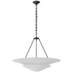 Mollino Chandelier - Bronze / Plaster White