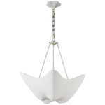 Cosima Chandelier - Polished Nickel / Plaster White