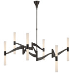 Brenta Articulating Chandelier - Bronze / White