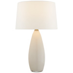 Myla Table Lamp - White / Linen