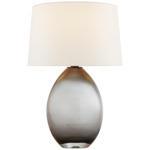 Myla Wide Table Lamp - Smoked / Linen