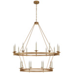 Launceton 2 Tier Chandelier - Antique Burnished Brass