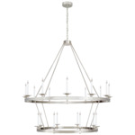 Launceton 2 Tier Chandelier - Polished Nickel