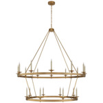 Launceton 2 Tier Chandelier - Antique Burnished Brass