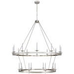 Launceton 2 Tier Chandelier - Polished Nickel