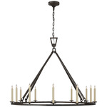 Darlana Ring Chandelier - Aged Iron