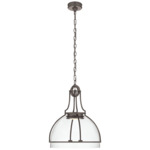 Gracie Dome Pendant - Bronze / Clear
