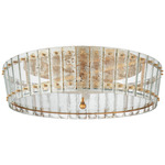 Cadence Ceiling Light - Hand-Rubbed Antique Brass / Antique Mirror