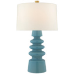 Andreas Table Lamp - Blue Jade / Linen