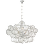 Talia Chandelier - Plaster White / Clear