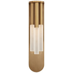 Rousseau Multi Drop Wall Sconce - Antique-Burnished Brass / Etched Crystal