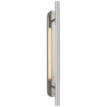 Rousseau Bracketed Wall Light - Polished Nickel / Etched Crystal