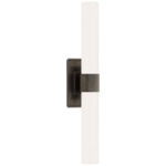 Presidio Double Wall Sconce - Bronze / White