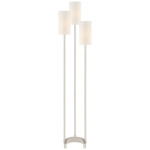 Aimee Floor Lamp - Polished Nickel / Linen