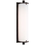 Calliope LED Bathroom Vanity Light - Bronze / White