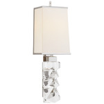 Argentino Wall Sconce - Polished Nickel / Linen