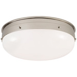 Hicks LED Ceiling Light - Polished Nickel / White
