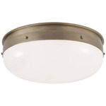 Hicks LED Ceiling Light - Antique Nickel / White