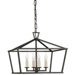 Darlana Wide Hex Pendant - Aged Iron