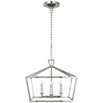 Darlana Wide Hex Pendant - Polished Nickel