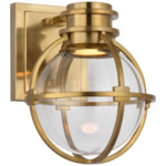 Gracie Wall Sconce - Antique-Burnished Brass / Clear