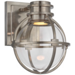 Gracie Wall Sconce - Antique Nickel / Clear