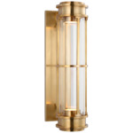 Gracie Linear Wall Sconce - Antique-Burnished Brass / Clear