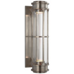 Gracie Linear Wall Sconce - Antique Nickel / Clear