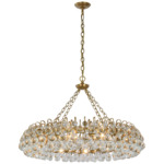 Bellvale Ring Chandelier - Hand-Rubbed Antique Brass / Crystal