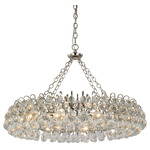 Bellvale Ring Chandelier - Polished Nickel / Crystal