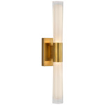 Brenta Wall Sconce - Hand Rubbed Antique Brass / White