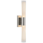 Brenta Wall Sconce - Polished Nickel / White